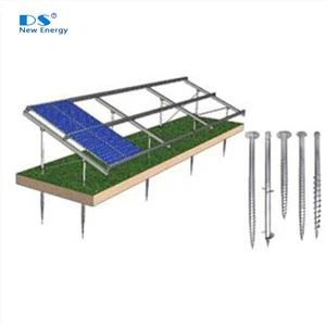 স্ক্রু গাদা সঙ্গে গ্রাউন্ড মাউন্টিং সিস্টেম